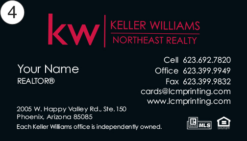 Keller Williams Business Card front 4